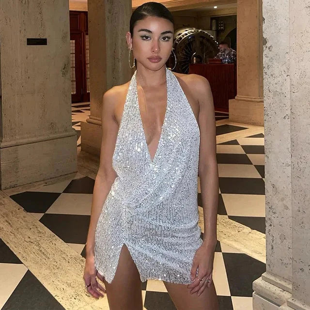 Vestido Curto de Paetês Glamour