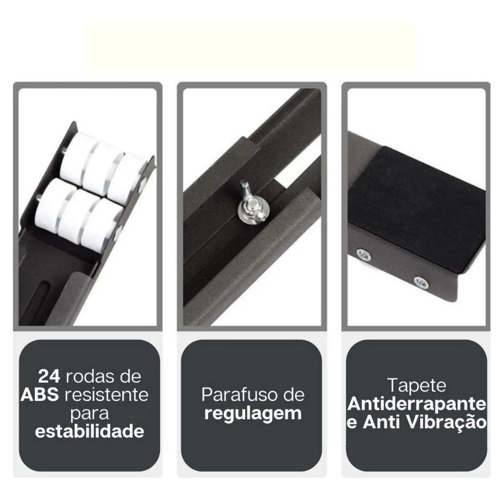 Suporte Base com Rodinhas para Móveis - MovFlex