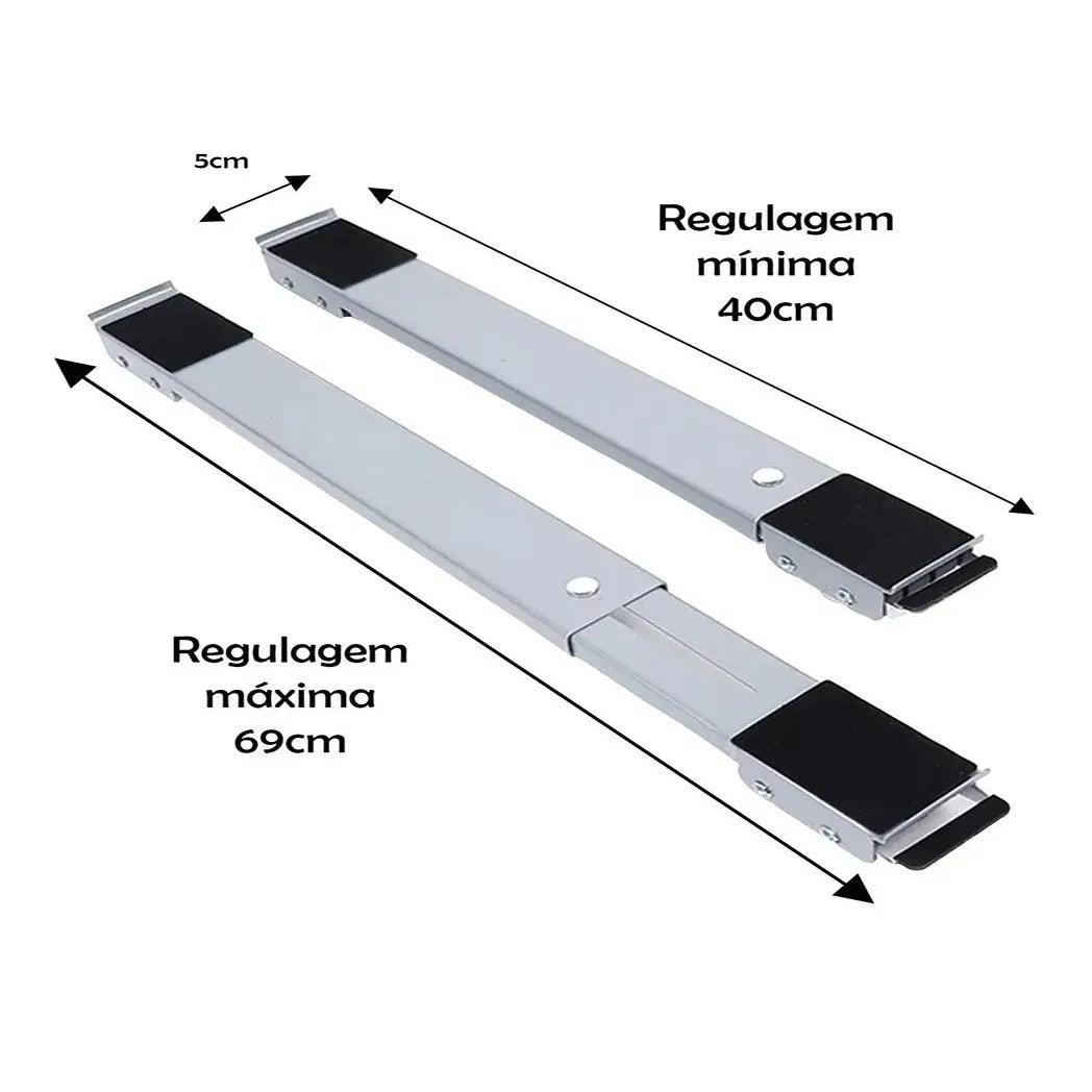 Suporte Base com Rodinhas para Móveis - MovFlex