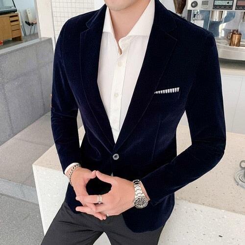 Blazer Masculino Tecido Aveludado - Lojas Promorin