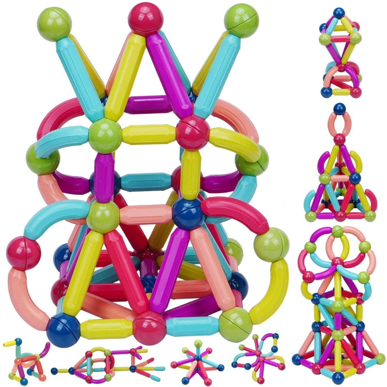 Blocos de Construção Magnéticos para Crianças - Constru Kids® - Lojas Promorin
