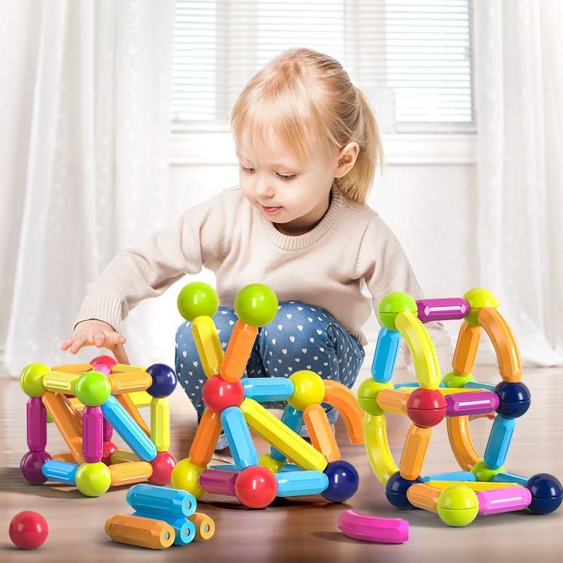 Blocos de Construção Magnéticos para Crianças - Constru Kids® - Lojas Promorin