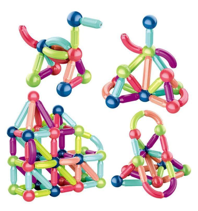Blocos de Construção Magnéticos para Crianças - Constru Kids® - Lojas Promorin