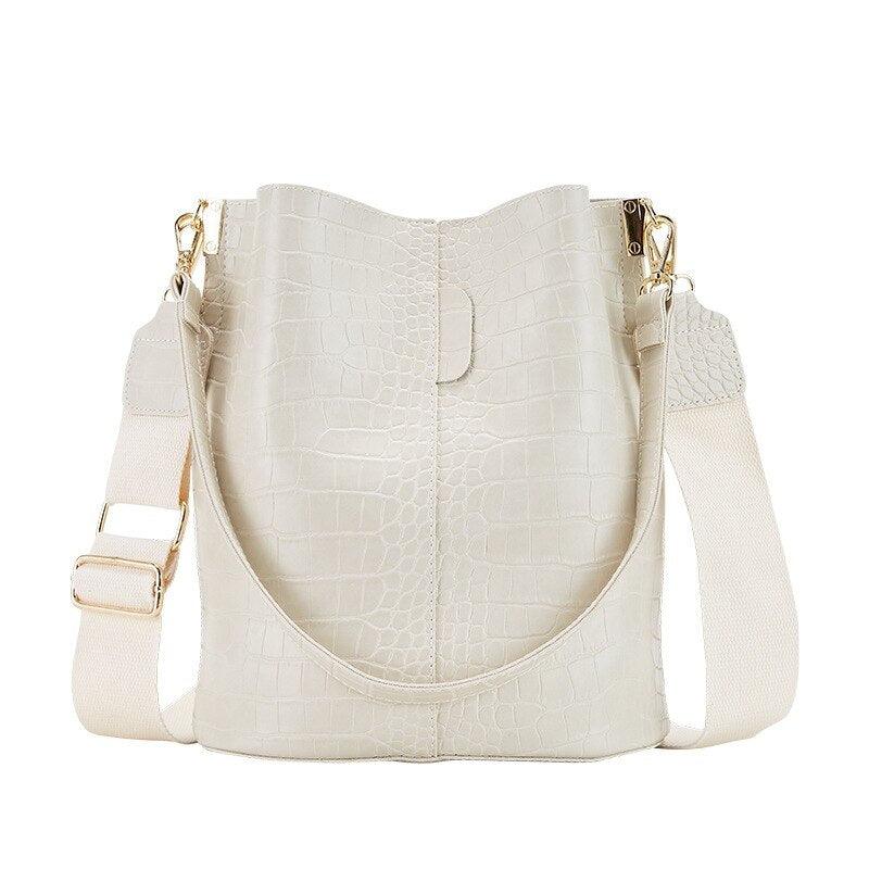 Bolsa Feminina de Couro Crocodilo - Lojas Promorin