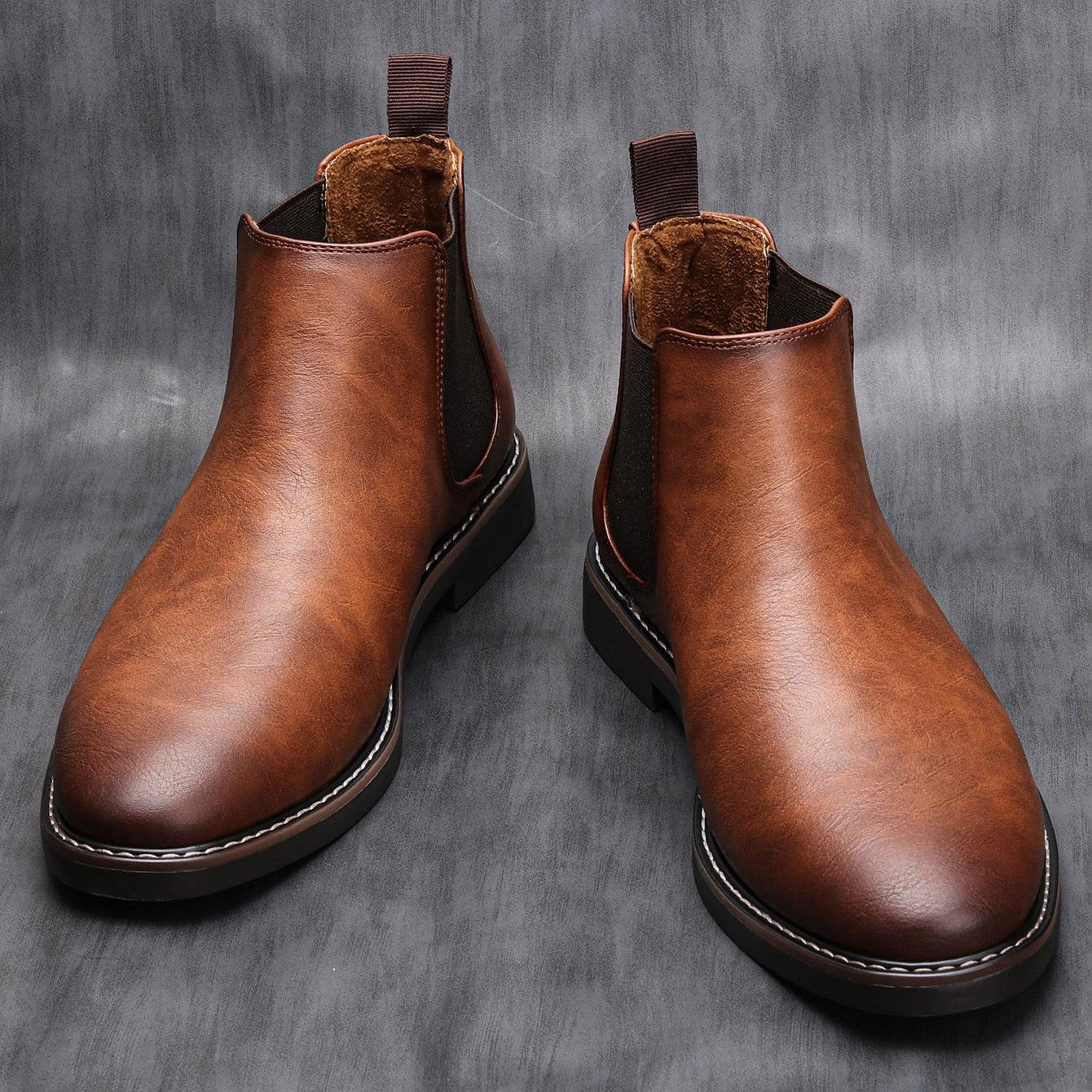 Bota Chelsea Masculina Original em Couro e Palmilha Ortopédica - Lojas Promorin