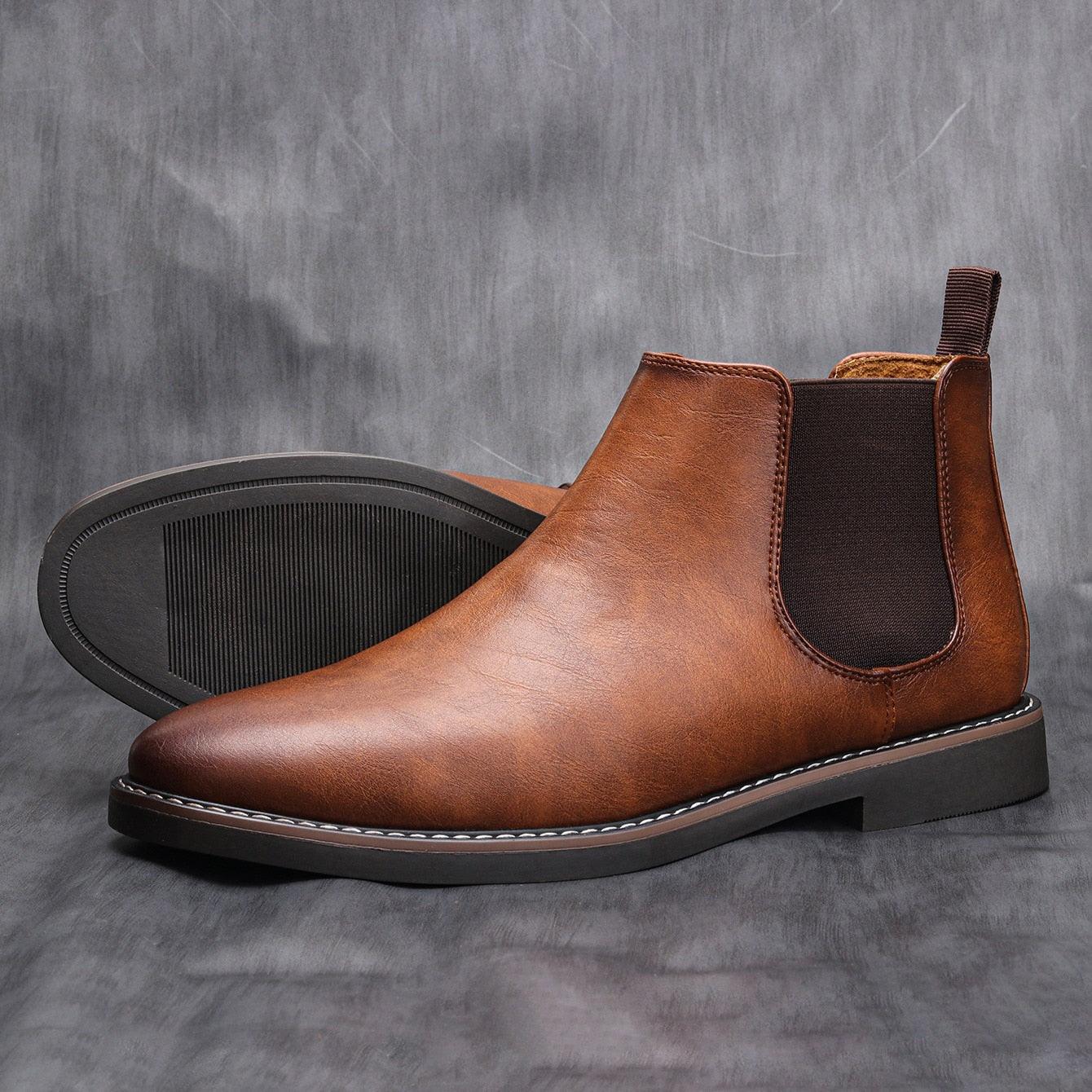 Bota Chelsea Masculina Original em Couro e Palmilha Ortopédica - Lojas Promorin