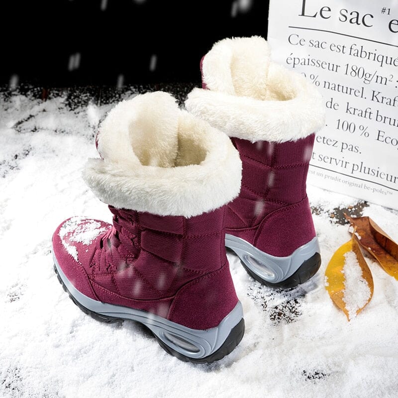 Bota de Inverno Neve de Lã a Prova D'água