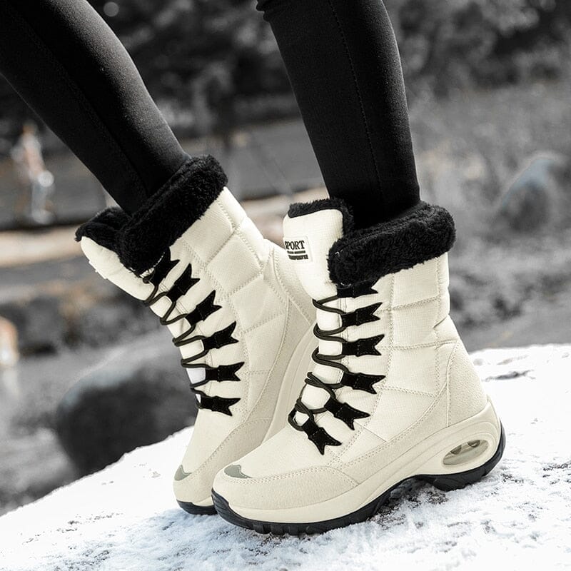 Bota de Inverno Neve de Lã a Prova D'água