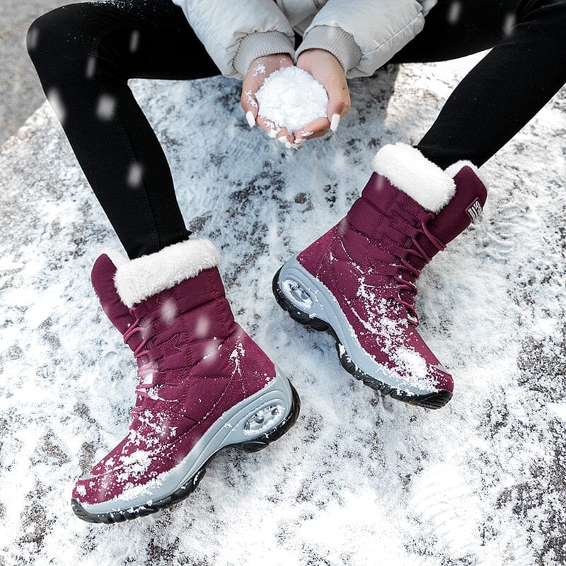 Bota de Inverno Neve de Lã a Prova D'água
