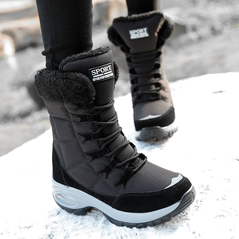 Bota de Inverno Neve de Lã a Prova D'água