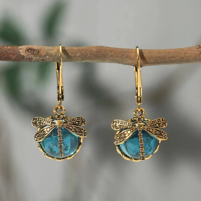 Brincos Boho Vintage Libélula
