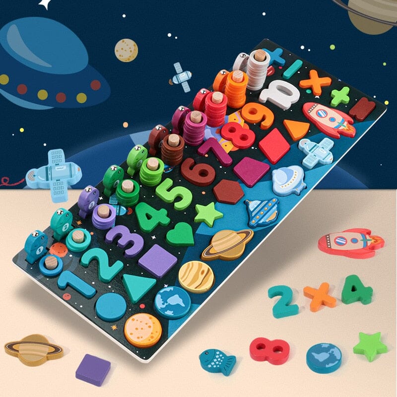 Brinquedo pré-escolar educativo de madeira Montessori