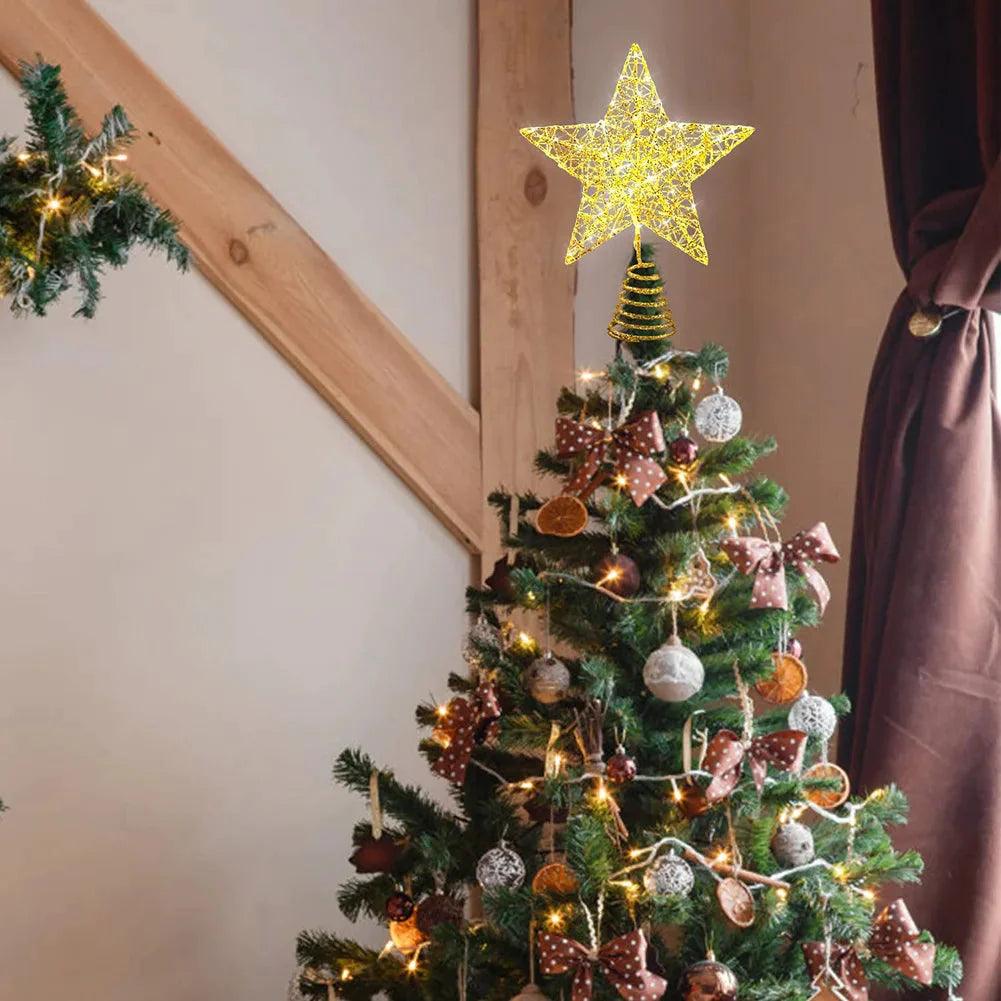 Estrela para Árvore de Natal - Com Luzes Led - Lojas Promorin