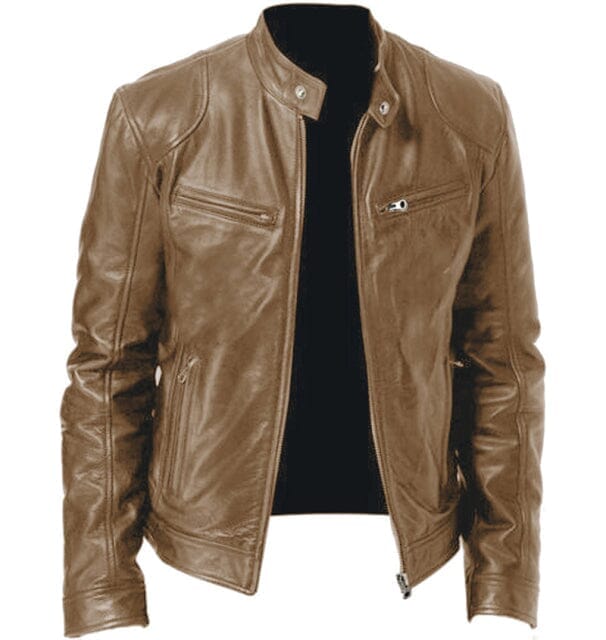 Jaqueta de couro Masculina Vintage