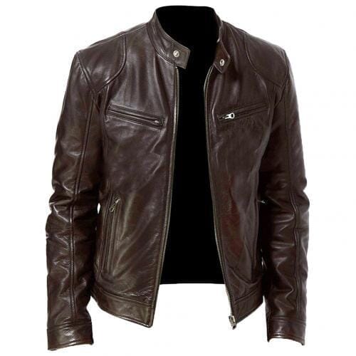 Jaqueta de couro Masculina Vintage
