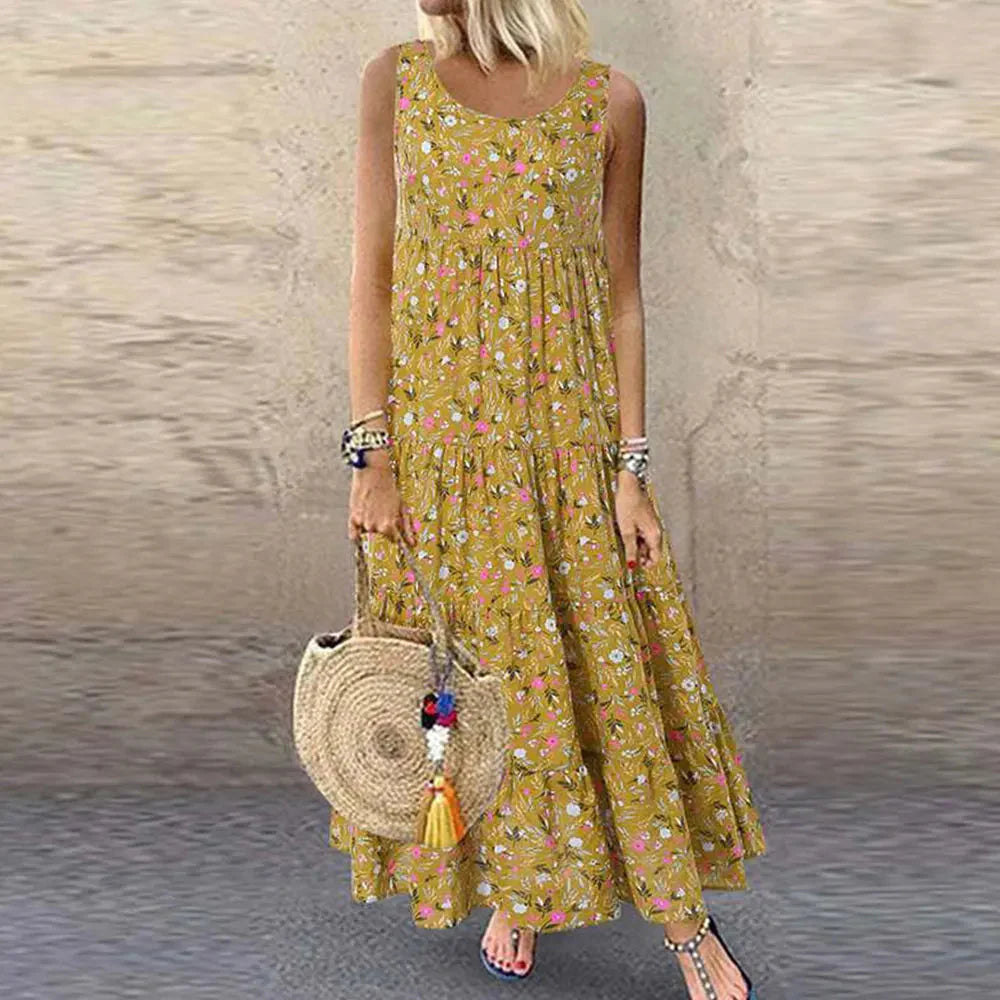 Vestido Feminino Longo Floral - Mariah