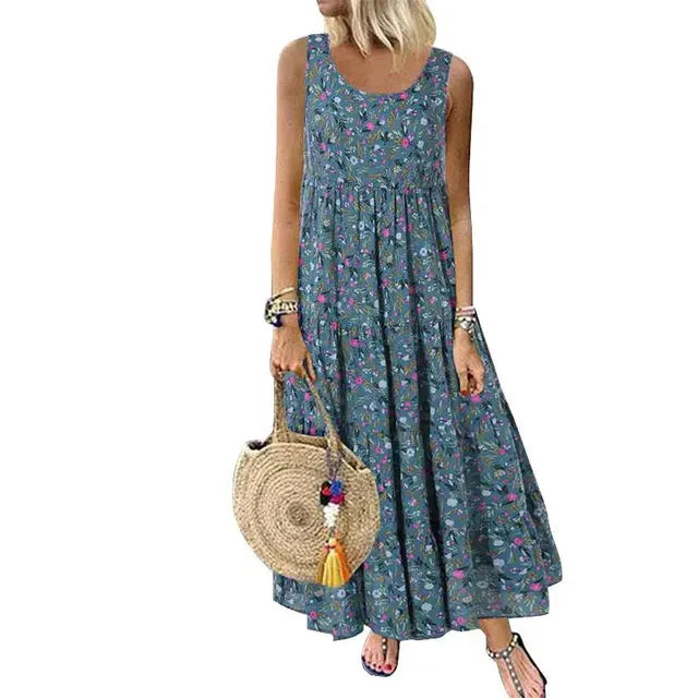 Vestido Feminino Longo Floral - Mariah