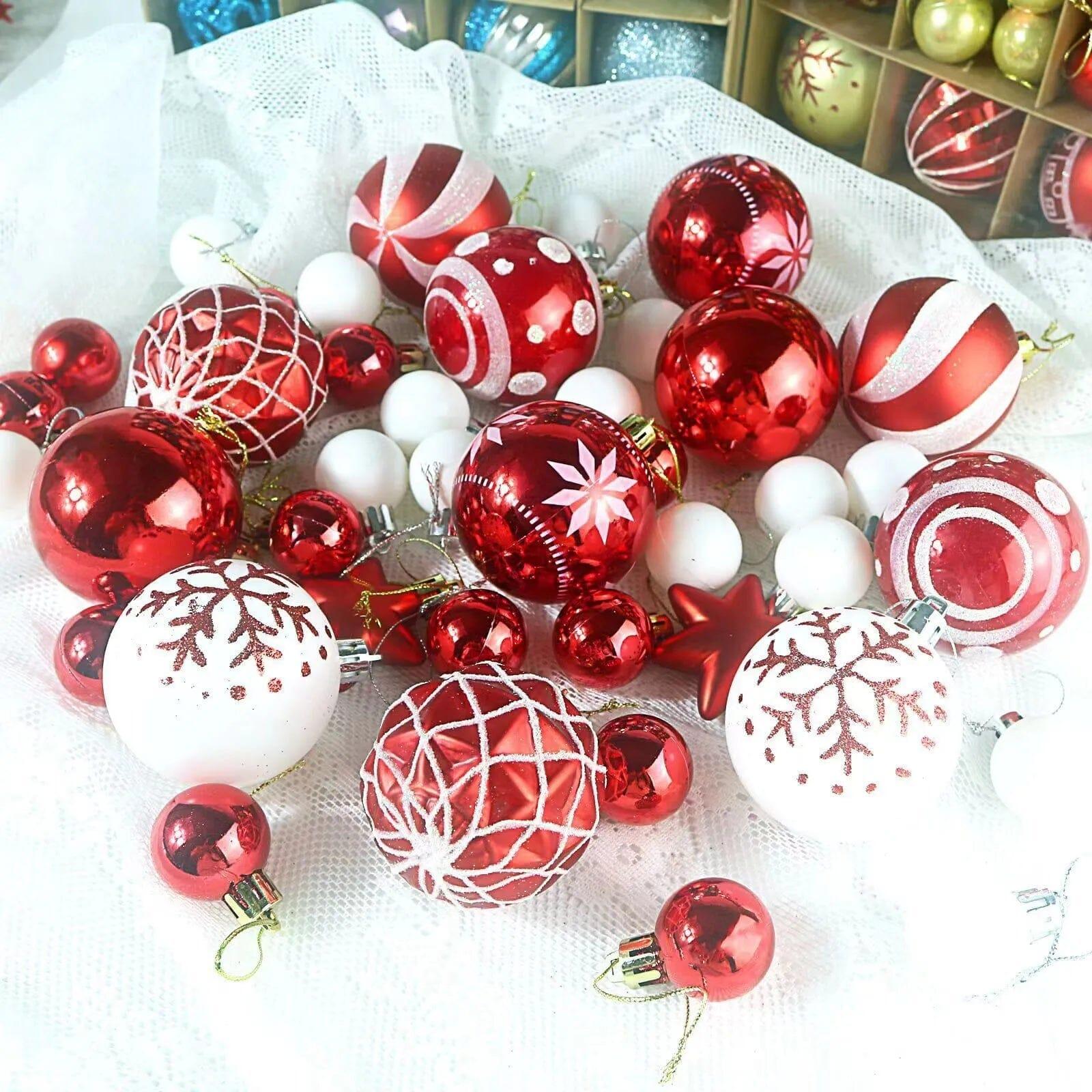 Kit Bolas Natalinas Decoração para Natal - ( 42 Unidades ) - Lojas Promorin