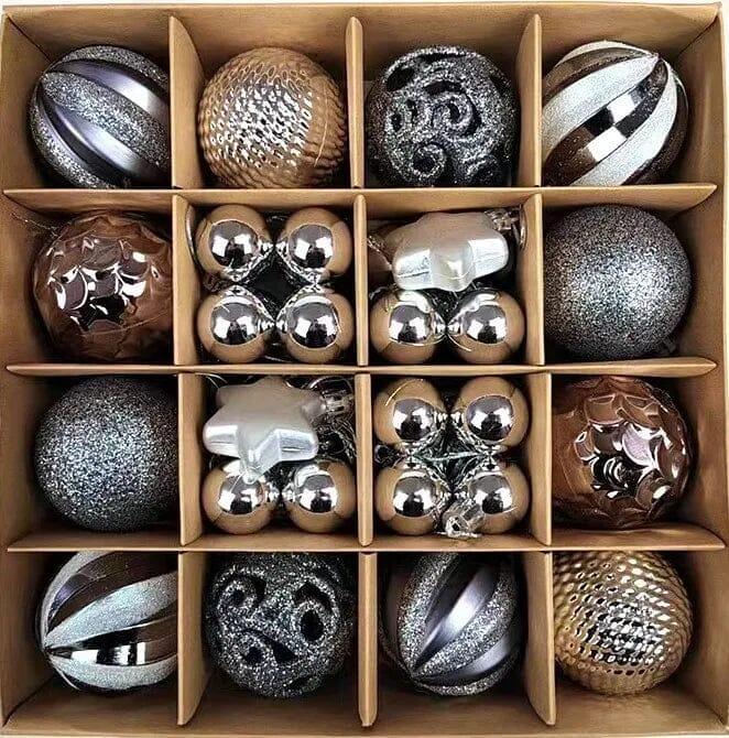 Kit Bolas Natalinas Decoração para Natal - ( 42 Unidades ) - Lojas Promorin