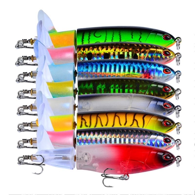 Kit Iscas Artificiais Giratória para Pesca