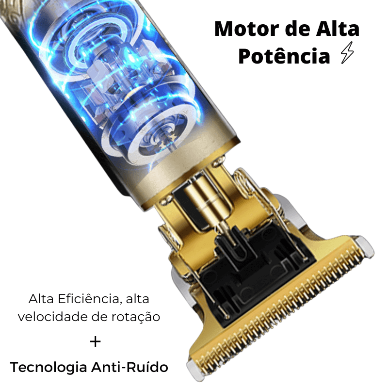 Máquina de Barbear Profissional UltraBarber® + 4 Pentes de Brinde - Lojas Promorin