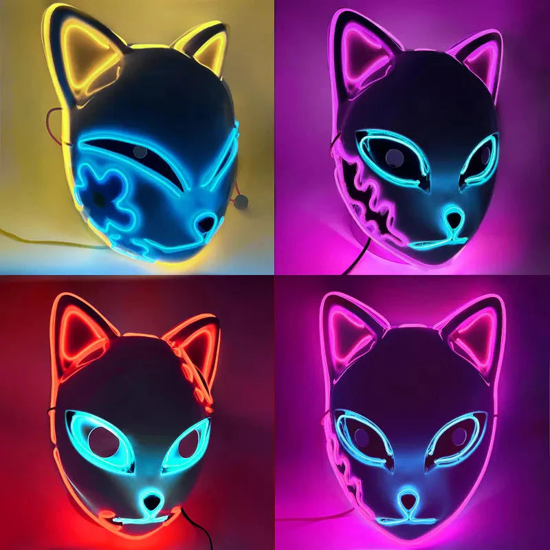 Máscara para Carnaval com Led - GlowFest