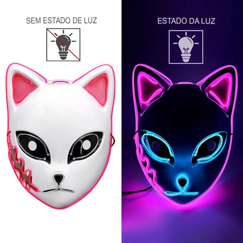 Máscara para Carnaval com Led - GlowFest
