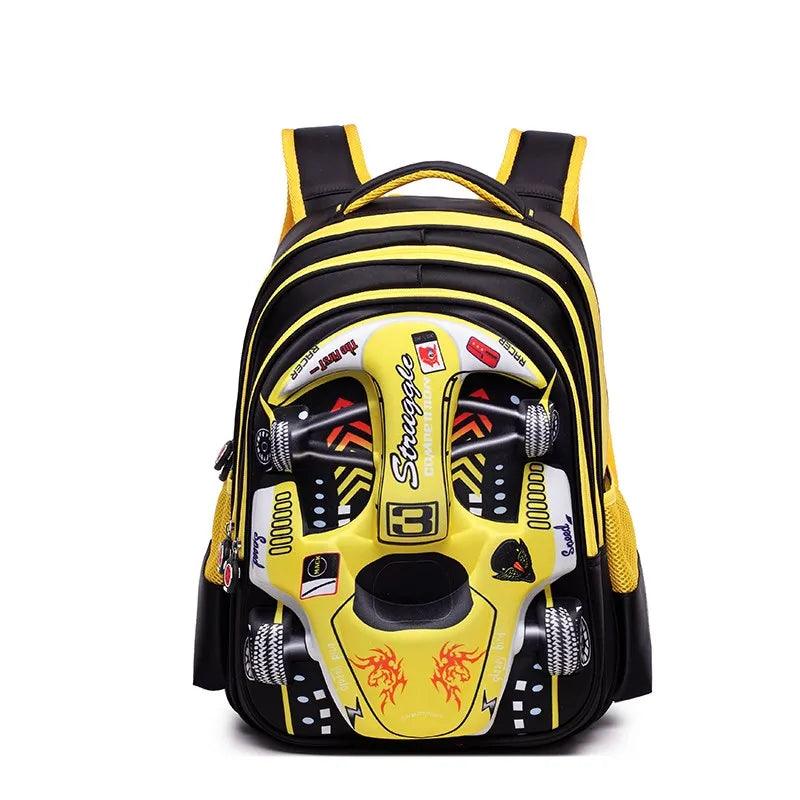 Mochila Infantil Carro de Corrida 3D - Seja o Mais Rápido da Turma - Lojas Promorin
