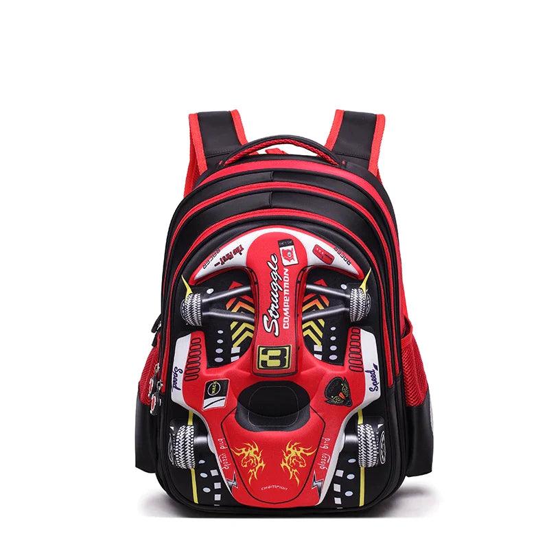 Mochila Infantil Carro de Corrida 3D - Seja o Mais Rápido da Turma - Lojas Promorin