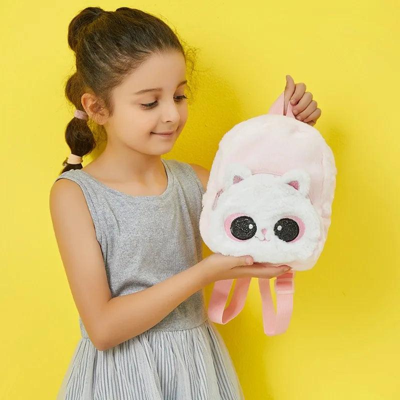 Mochila Infantil Gatinho de Pelúcia - Fofura e Conforto Juntos - Lojas Promorin