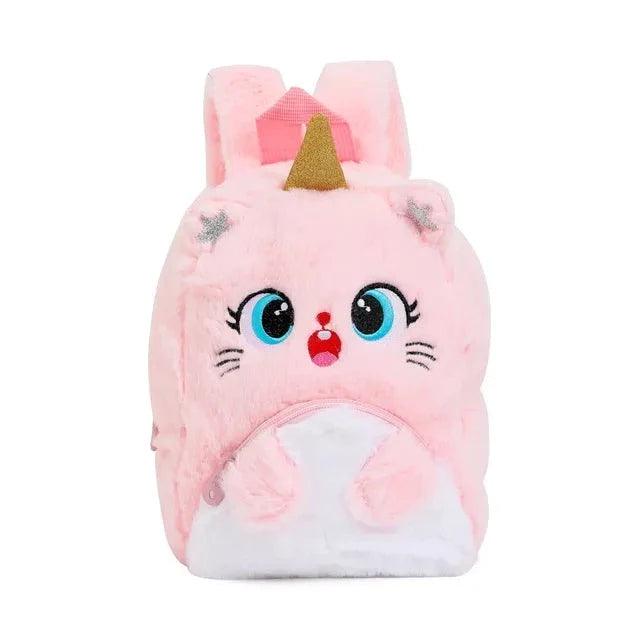 Mochila Infantil Gatinho de Pelúcia - Fofura e Conforto Juntos - Lojas Promorin