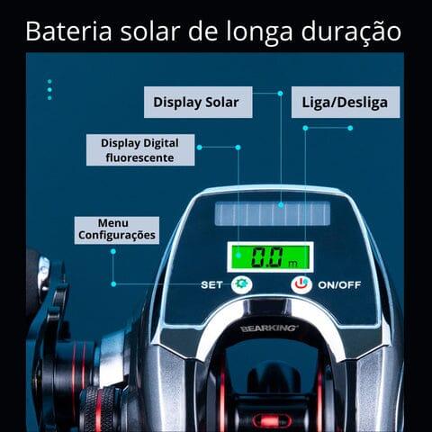 Nova Carretilha Elétrica BEARKING - Drag de 10KG - Display Digital - Lojas Promorin