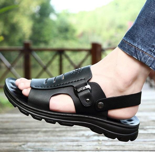 Sandália Masculina de Couro - Lojas Promorin