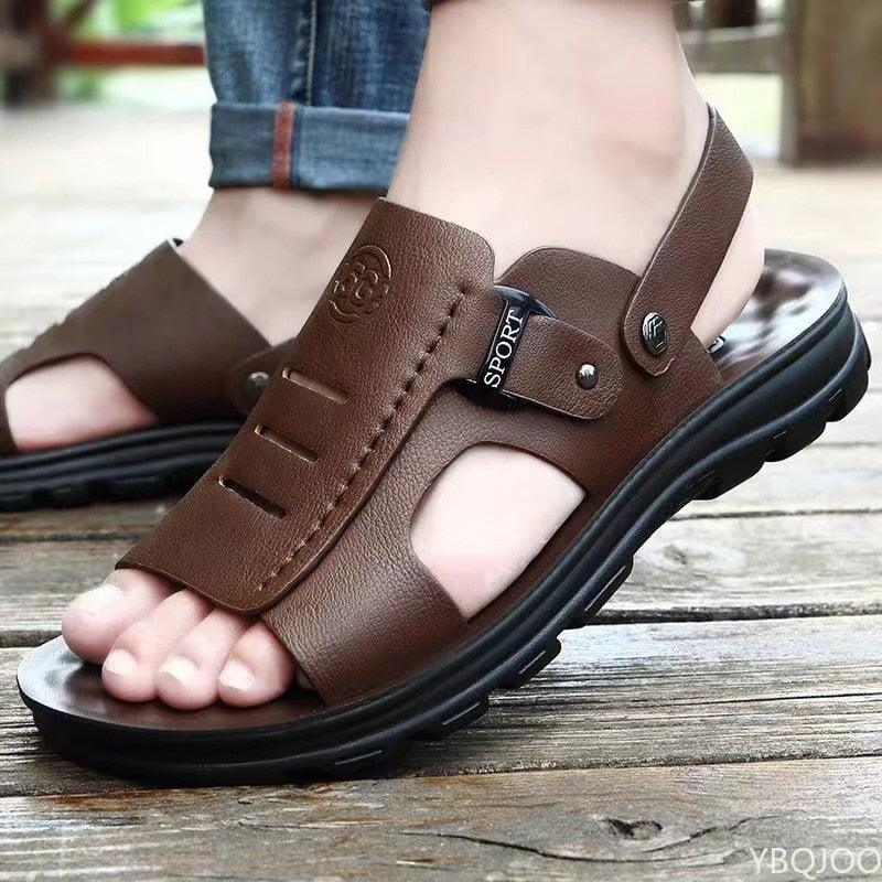 Sandália Masculina de Couro - Lojas Promorin