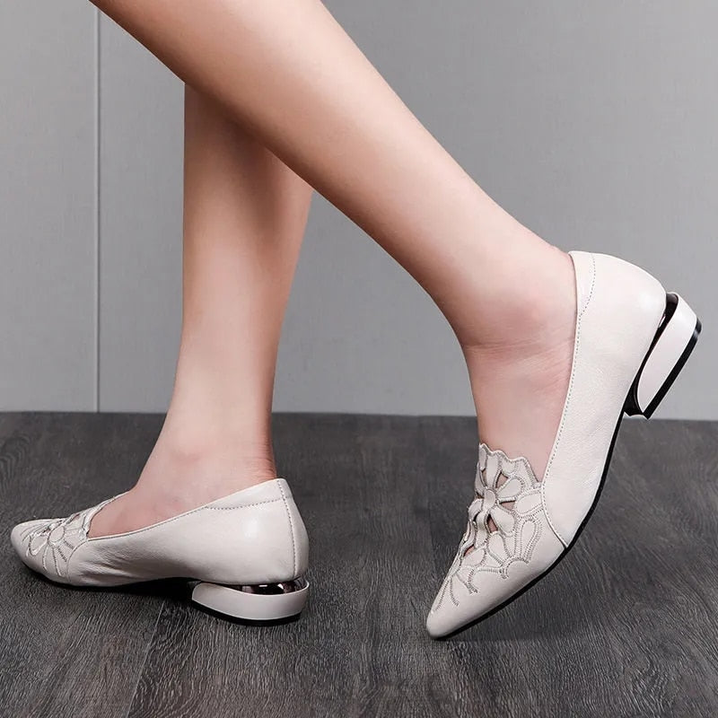Sapato Mademoiselle em Couro