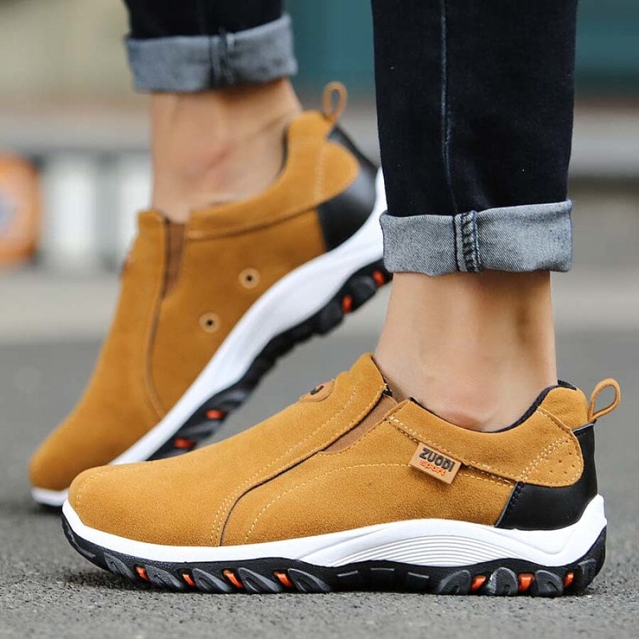 Sapato Masculino de Couro Antiderrapante Casual