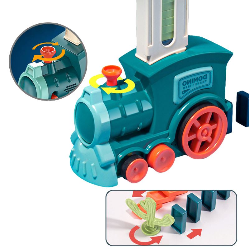 Trenzinho de Brinquedo com Conjunto de Dominós
