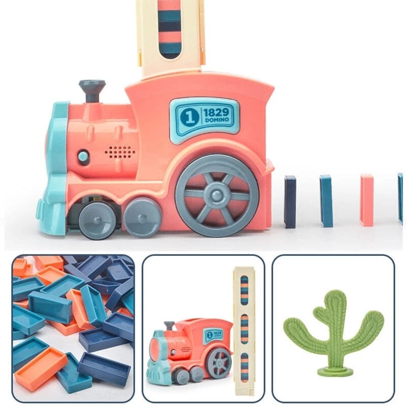 Trenzinho de Brinquedo com Conjunto de Dominós