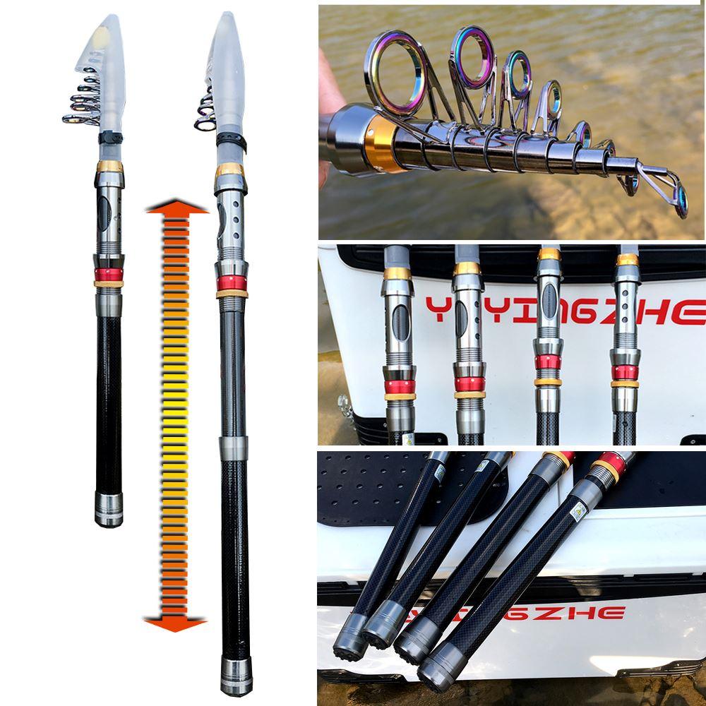 Vara de Pesca Telescopia em Fibra de Carbono com Molinete Drag 10kg - Lojas Promorin