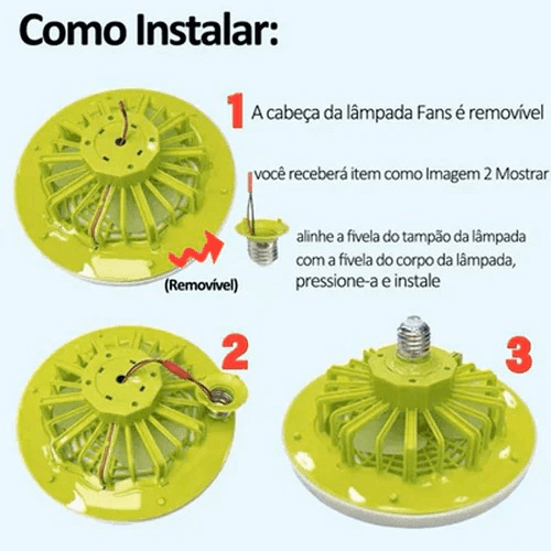 Ventilador de Teto com Luminária - Silenciosa Potente e Moderna - Lojas Promorin