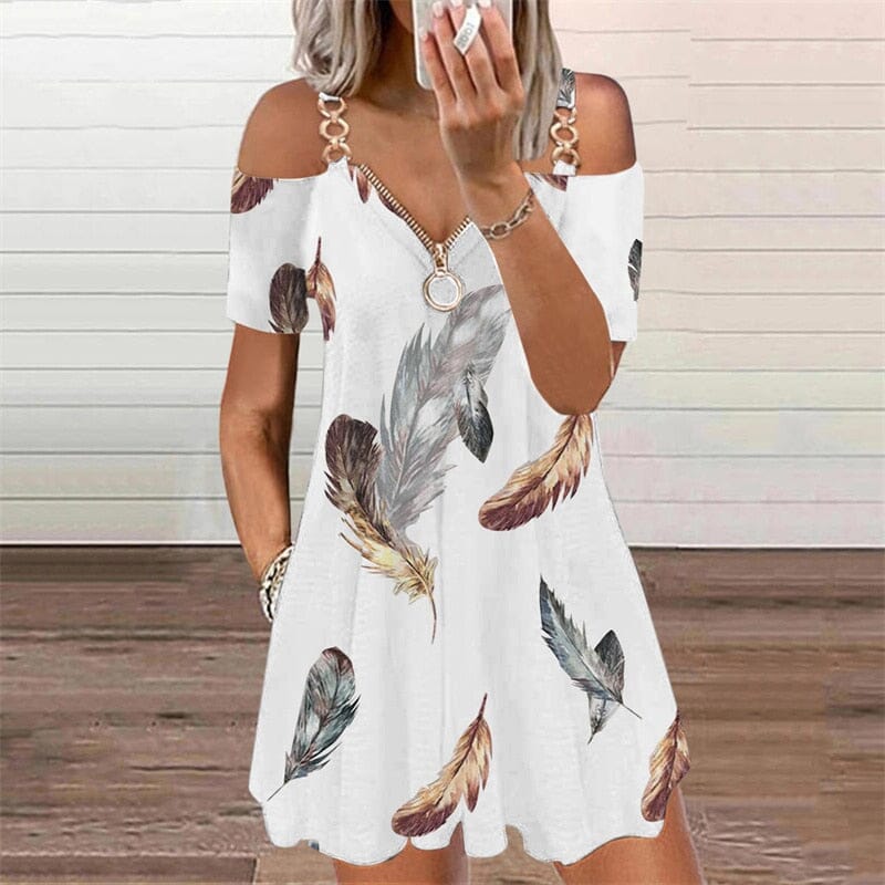 Vestido Bata Alças Metal