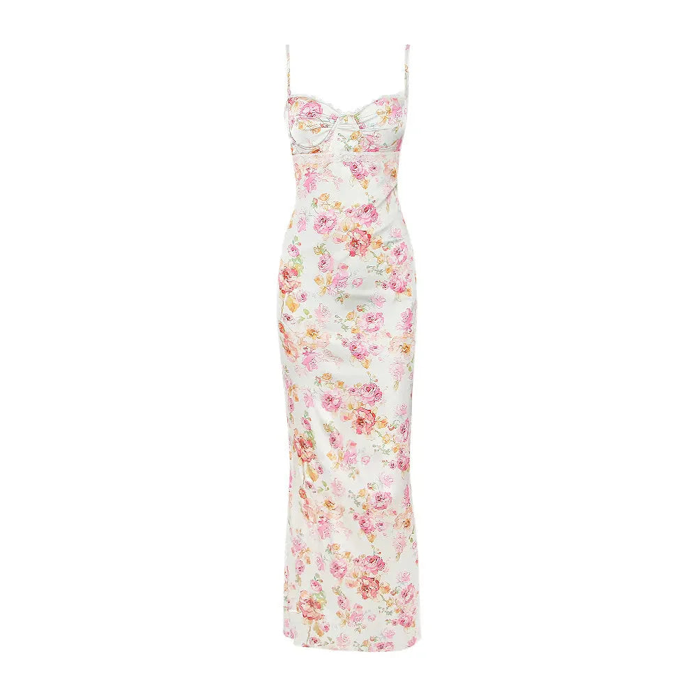 Vestido Casual Retrô Tubo Estampado