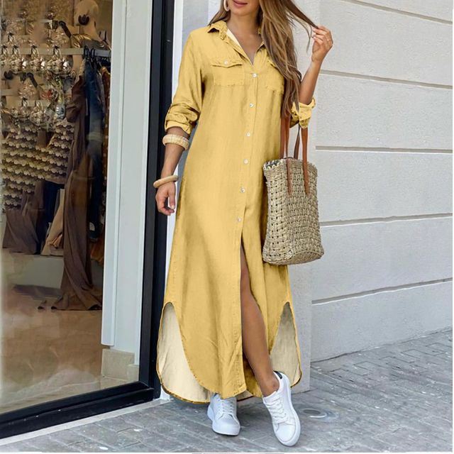Vestido Chemise Longo Montenegro