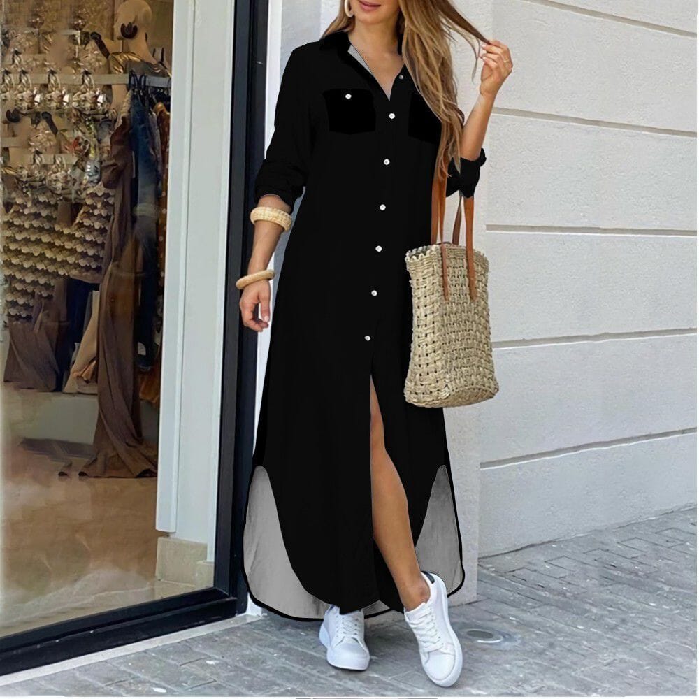 Vestido Chemise Longo Montenegro