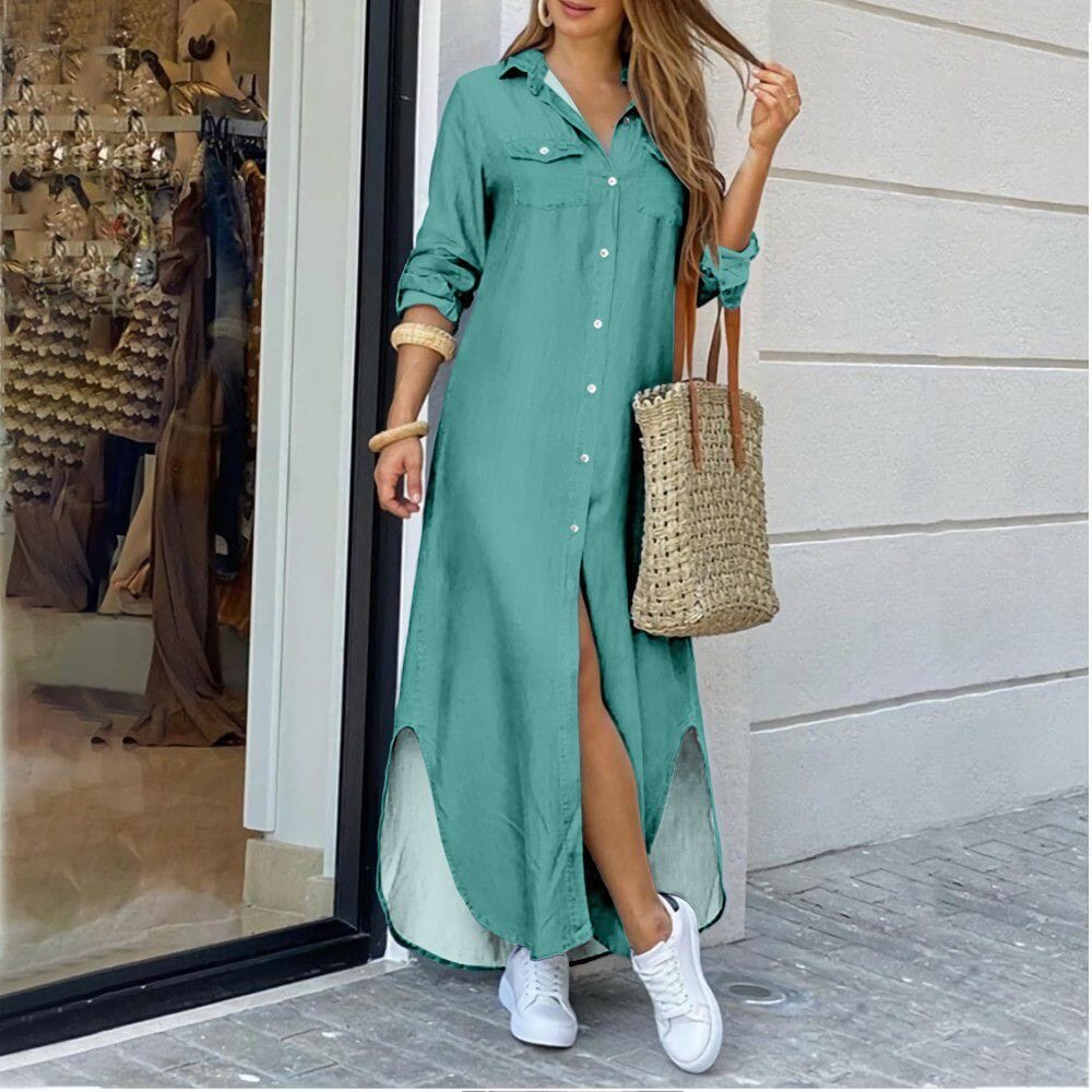 Vestido Chemise Longo Montenegro