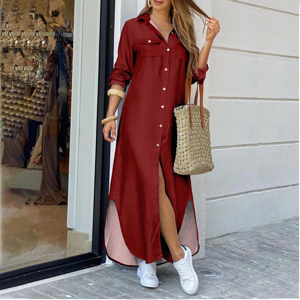 Vestido Chemise Longo Montenegro