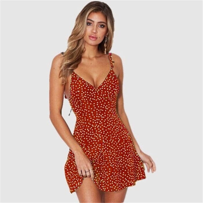 Vestido Curto Poá Cindy