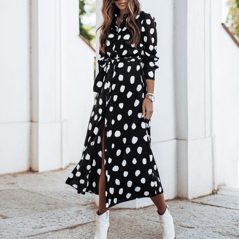 Vestido Midi Estampado Tereza