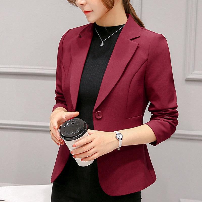 Blazer Feminino Alfaiataria Manga Longa - Lojas Promorin