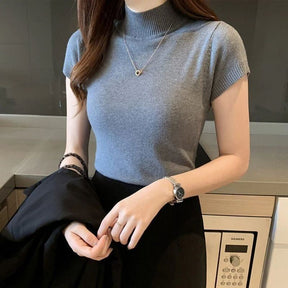 Blusa Cashmere Gola Alta